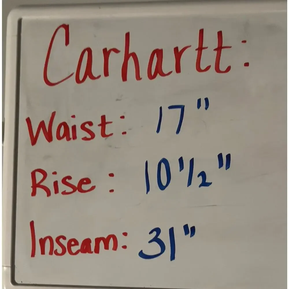 Carhartt Mens Jeans 34 X 31 Blue Straight Leg Medium Wash‎ Work Wear
